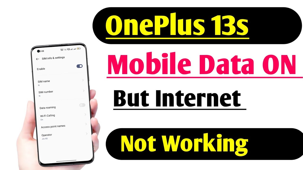 OnePlus 13s Mobile Data ON But Internet Not Working Problem Fix | Net Nahi Chal Raha hai