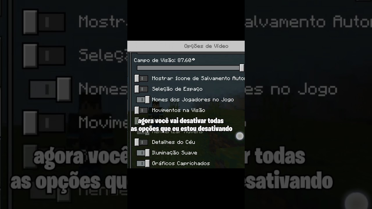 Como fazer o Minecraft Parar de travar [Muito F&aacute;cil] ✔️ #minecraft #minecraftshorts #minecreftpe