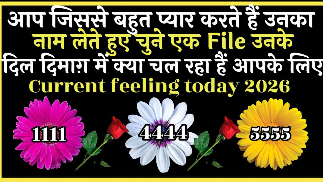 आप जिससे बहुत प्यार करते है उनका नाम लेते हुए चुने एक नंबर उनके दिल में आपके लिए क्या है 2026
