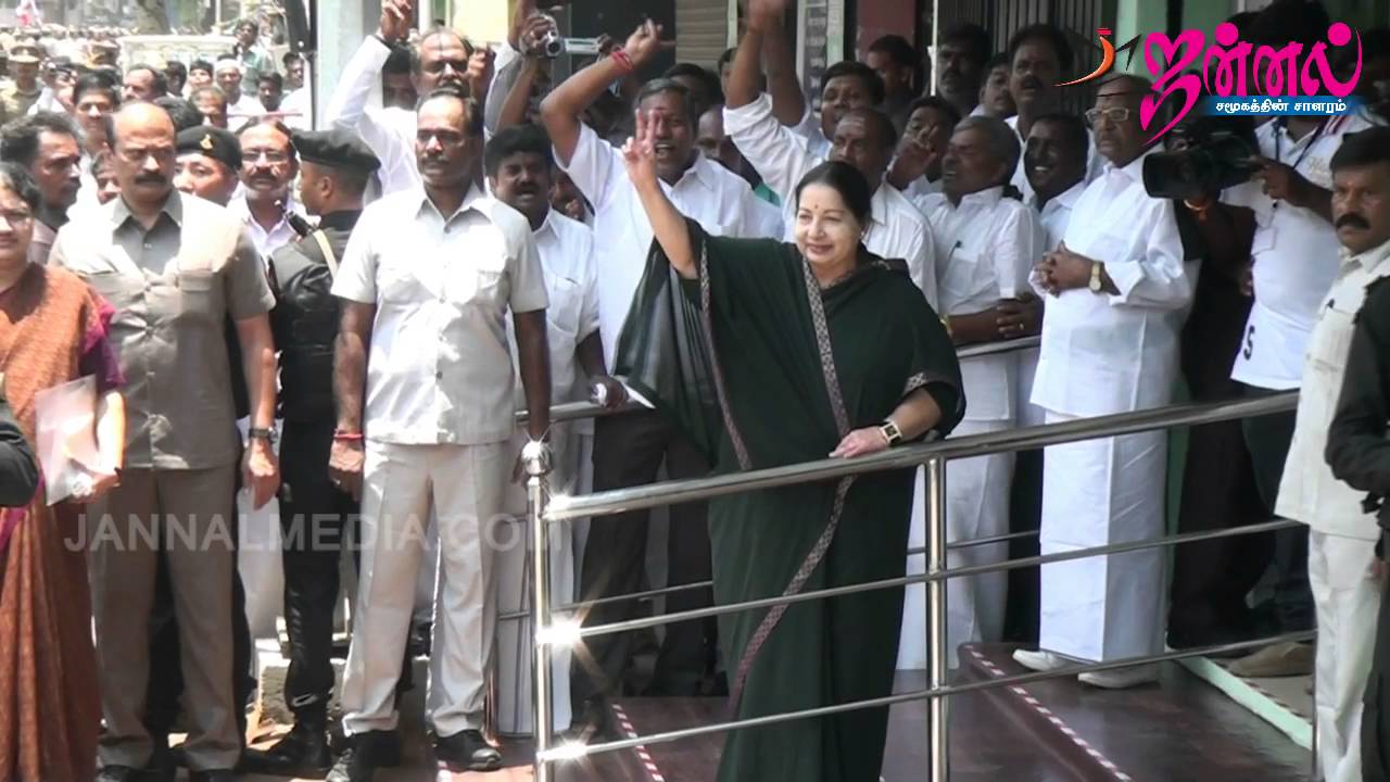 Jayalalithaa Files Her Nomination for RK Nagar | TN ELECTIONS 2016