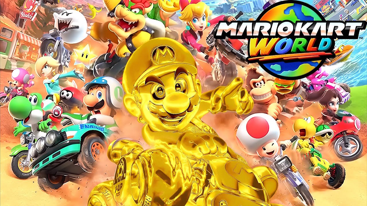 Mario Kart World - Full Game 100% Walkthrough (Free Roam Included)