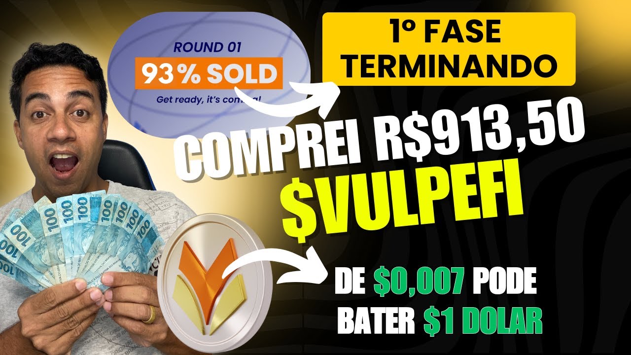 🤑 VULPEFI EXPLODINDO COMPREI ANTES QUE AUMENTE O VALOR (TOKEN TA BARATO S&Oacute; $0,007) CORREEE
