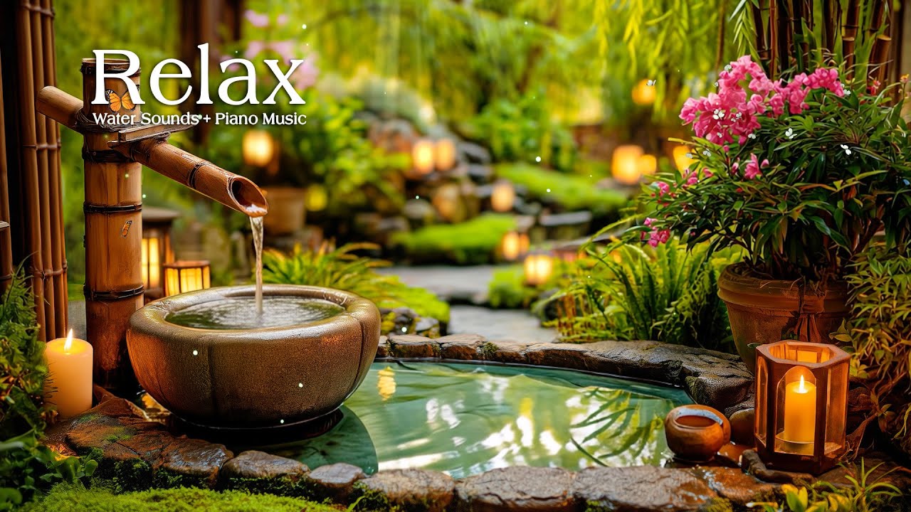 Deep Sleep Healing Music with Soft Piano and Water 🍃 Relieve Stress and Ease Insomnia