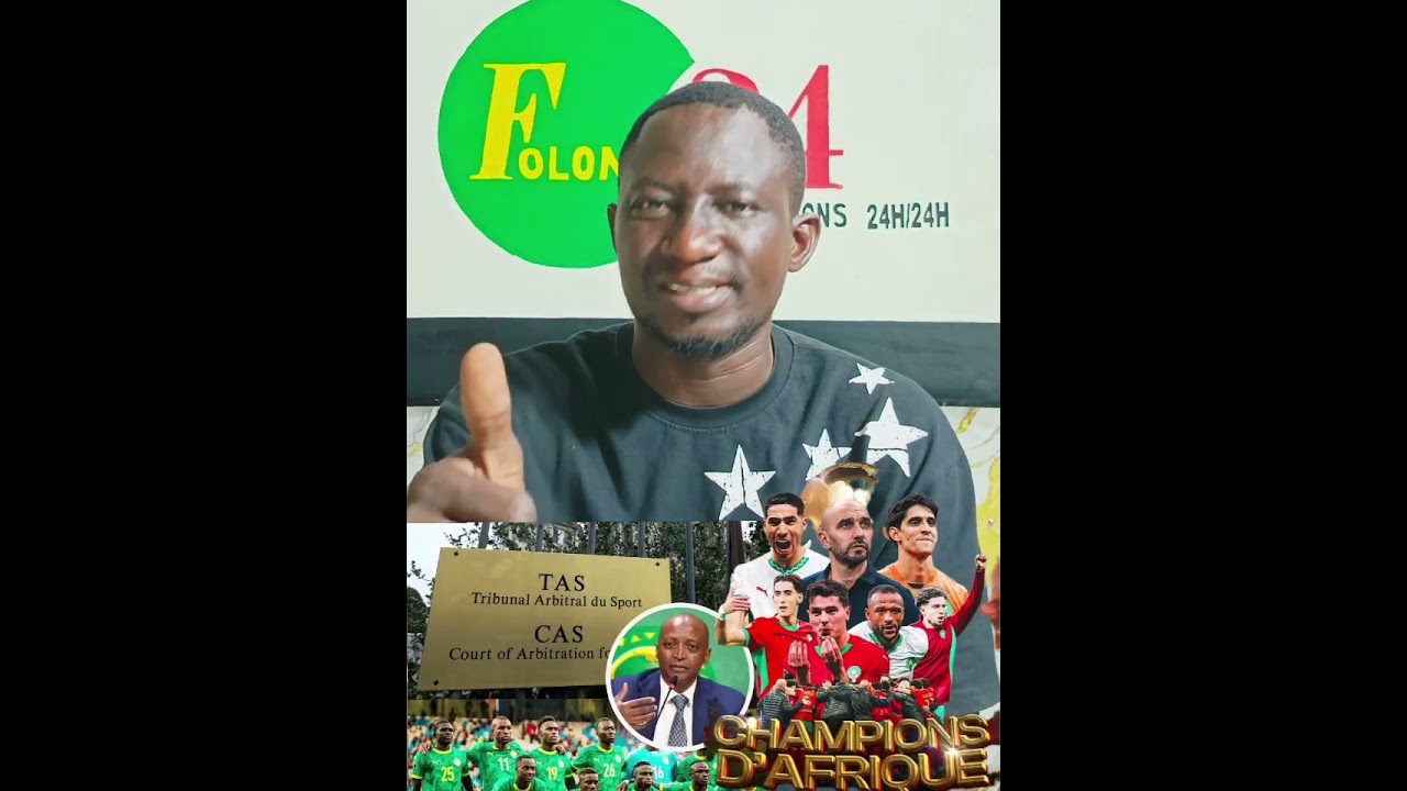 🚨 “Décision choc à la CAN : la Confédération africaine de football destitue le Sénégal