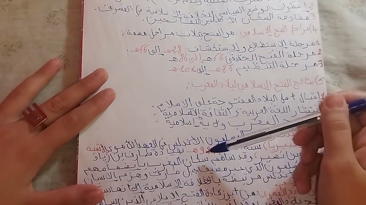 ملخص درس تحول شمال افريقيا الى المغرب الاسلامي 