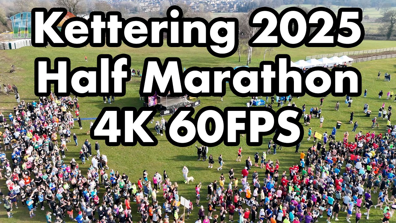 🏃‍♂️ Kettering Half Marathon 2025 – First Ever Event! | 4K 60fps Drone Footage 🎥