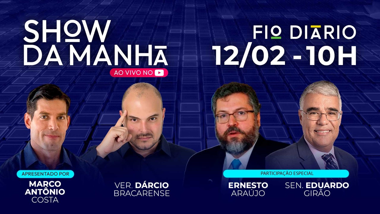 SHOW DA MANH&Atilde; - OS BASTIDORES DA REP&Uacute;BLICA COM EDUARDO GIR&Atilde;O E ERNESTO ARA&Uacute;JO - 12/02/2026