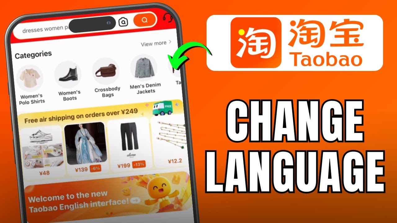 How to Change Language Taobao App Chinese to English | Translate Taobao to English Version