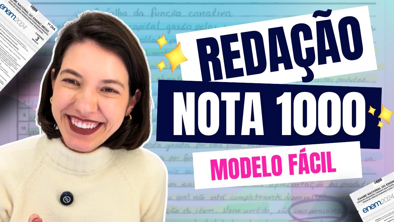 MEU MODELO de redação do ENEM 🤯  funciona para QUALQUER TEMA (ATUALIZADO 2026)