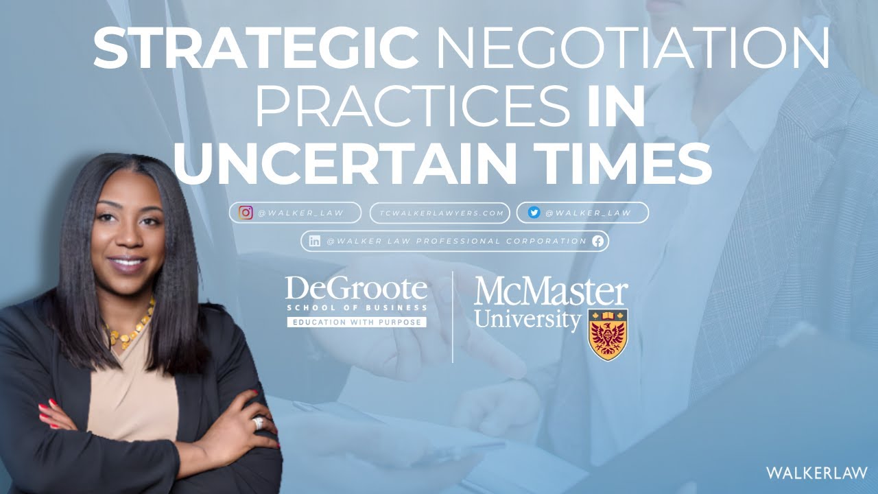 McMaster Webinar | Strategic Negotiation Practices in Uncertain Times