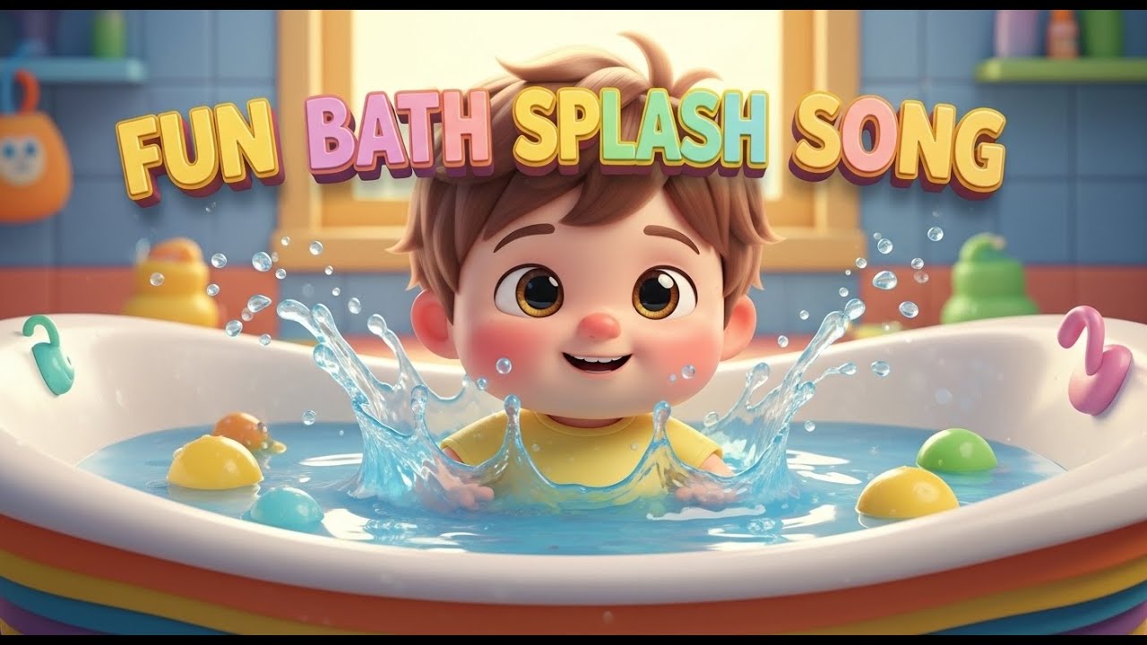 Fun Bath Splash Song – Kids Nursery Rhyme for Water Play and Joyful Learning