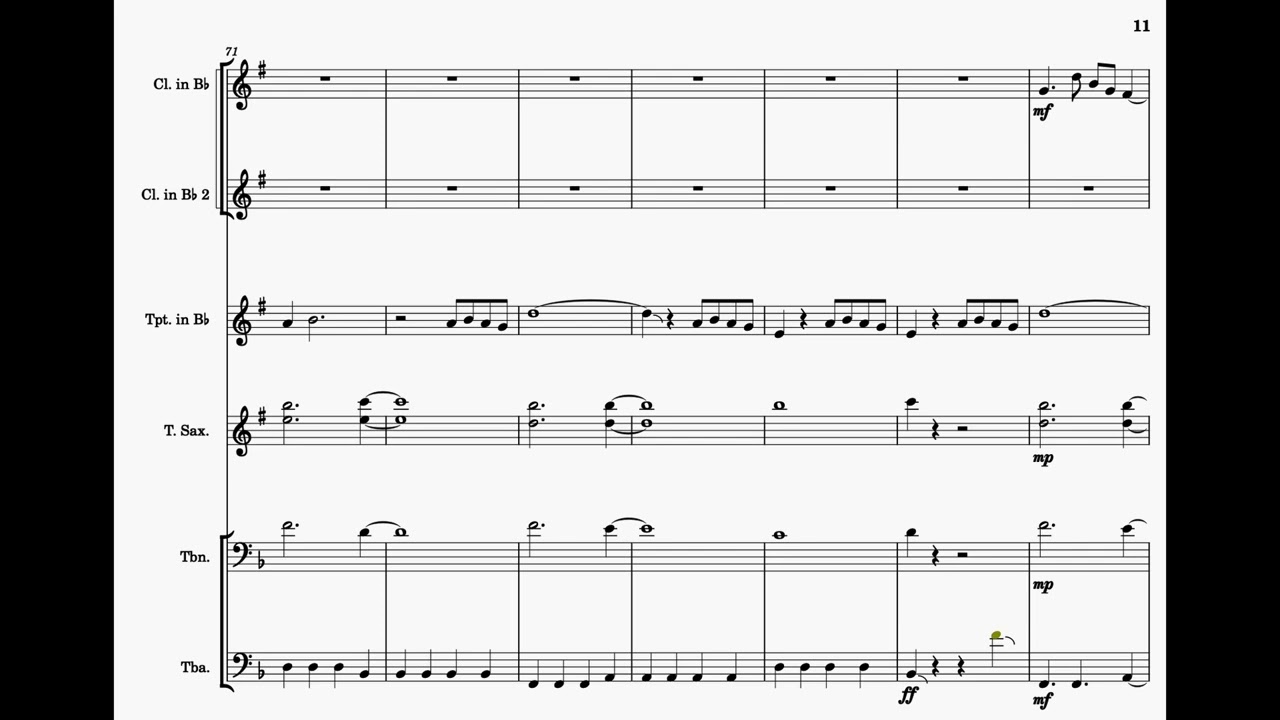 Next To You (Clarinets Version) - Lucky Chops TRANSCRIPTION