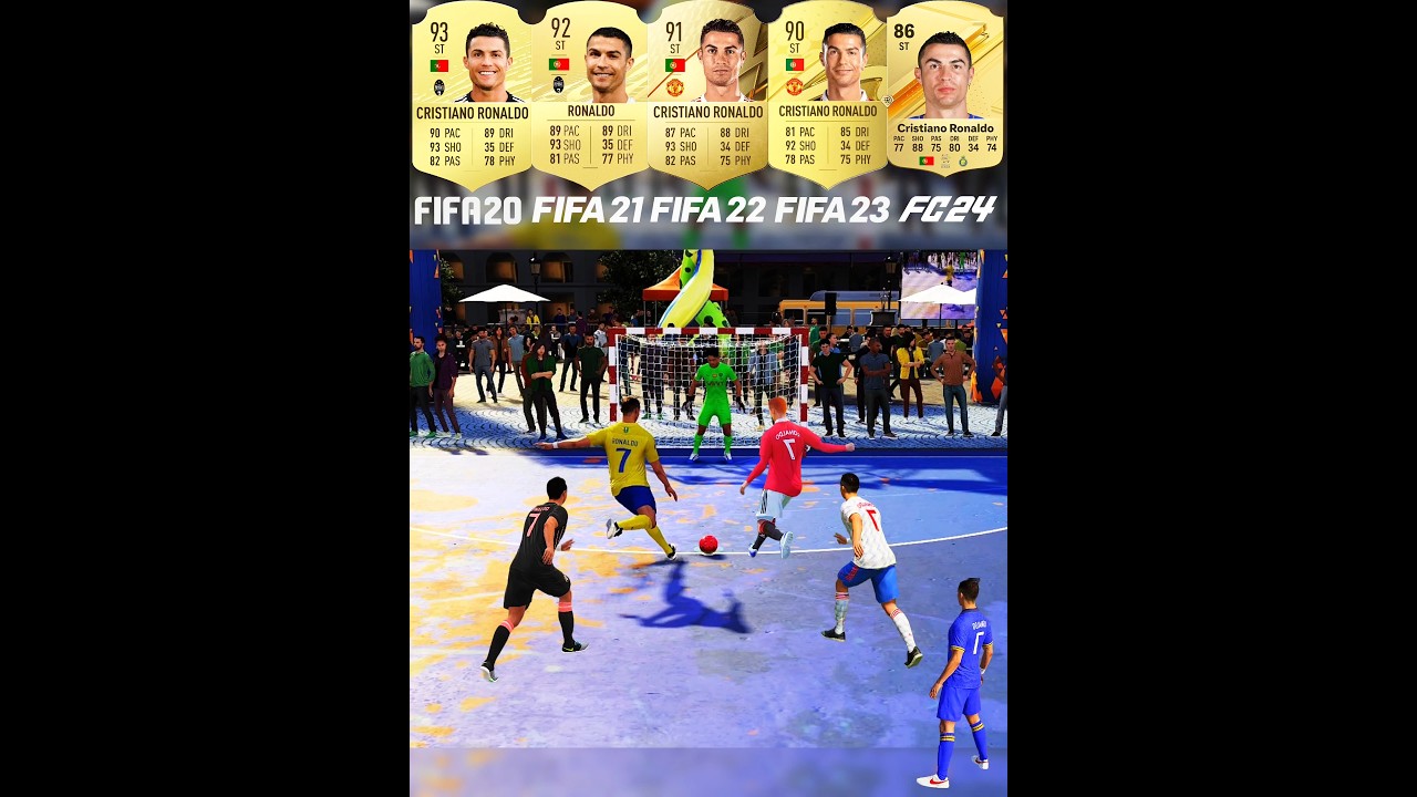 Ronaldo Penalty Kicks Evolution In Volta Football Every FIFA - From FIFA 20 To FC 24 #penaltykick