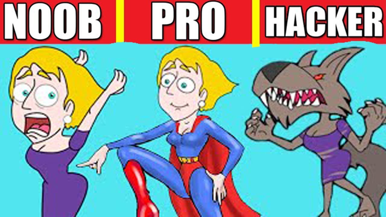 NOOB vs PRO vs HACKER - Save The Girl[QSP GAMING]