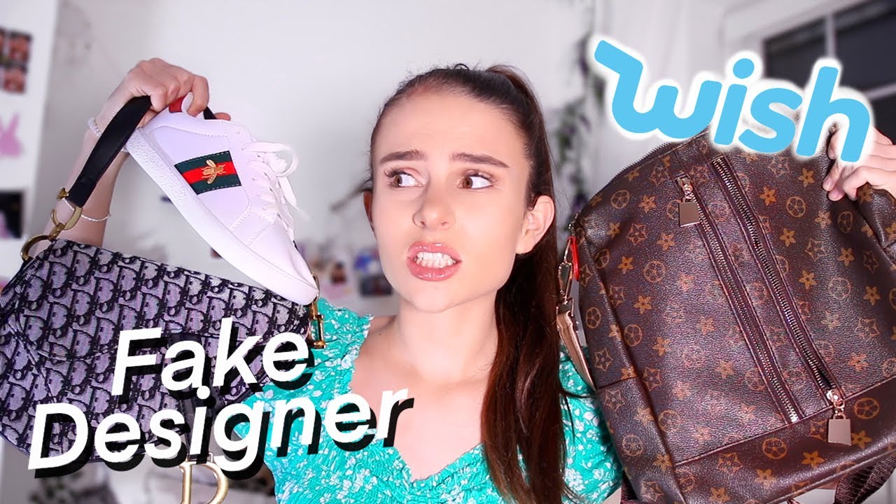 I BOUGHT FAKE DESIGNER FROM WISH... Real VS Fake