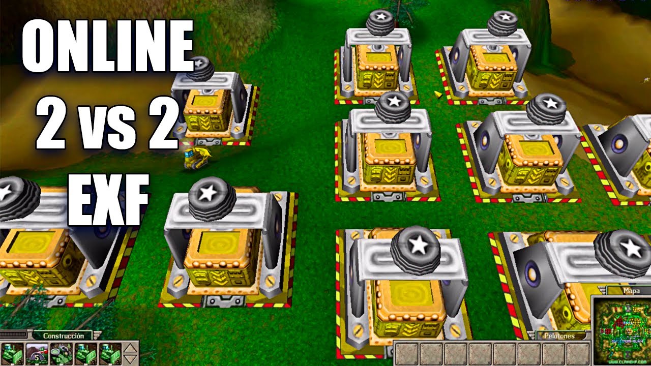 Partida EXF Online - Duelo de Élite 2 vs 2 | Army Men RTS