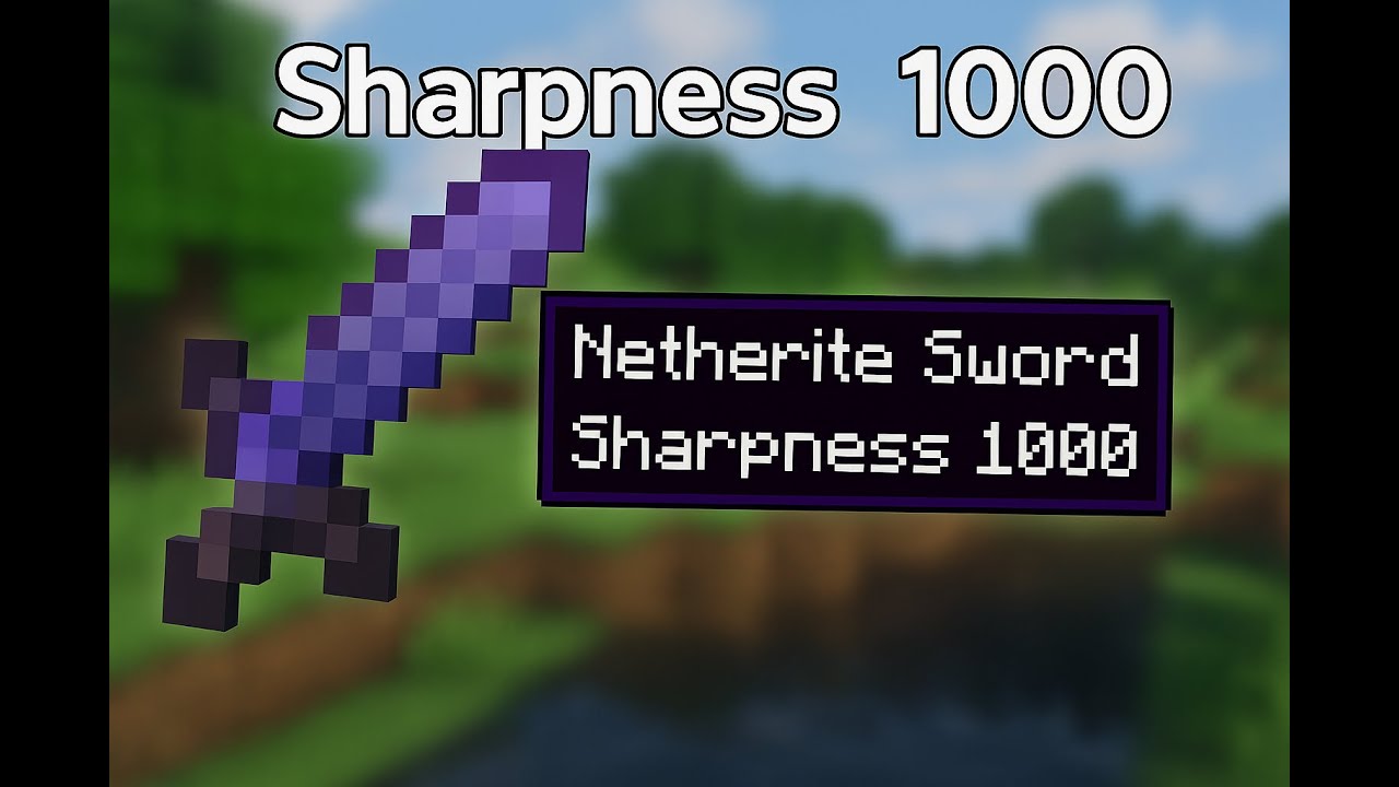 How to get a 1000 sharpness sword in Minecraft Bedrock