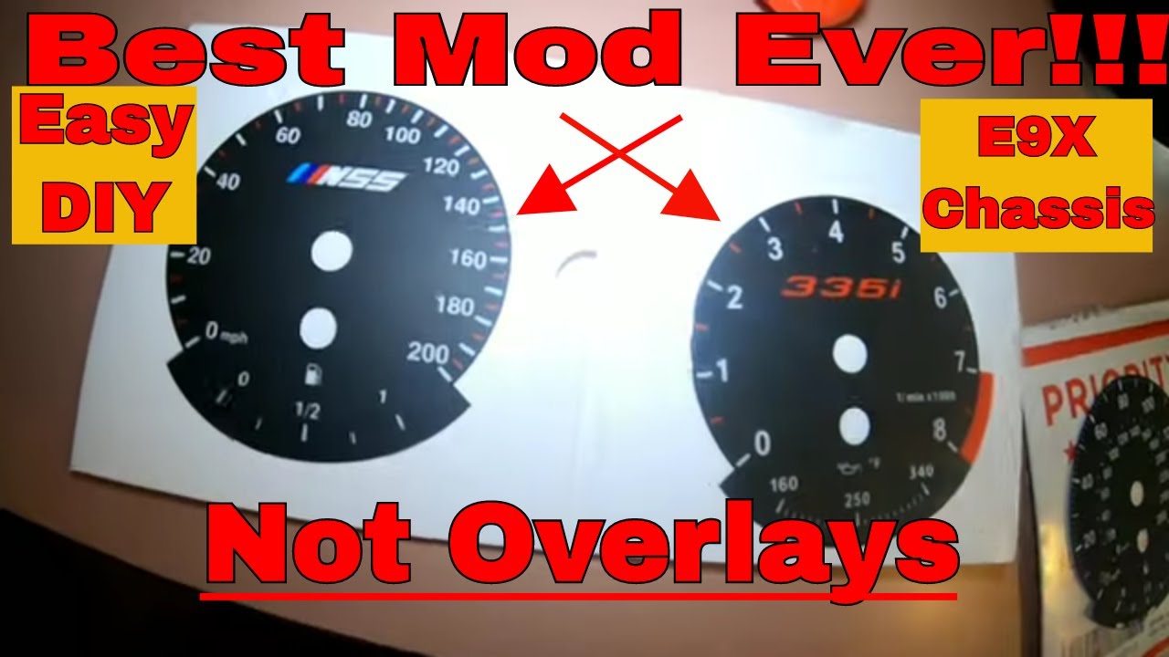 How to Change the Gauge Faces on a Bmw 335i e9x chassis #gauges #335i #e90