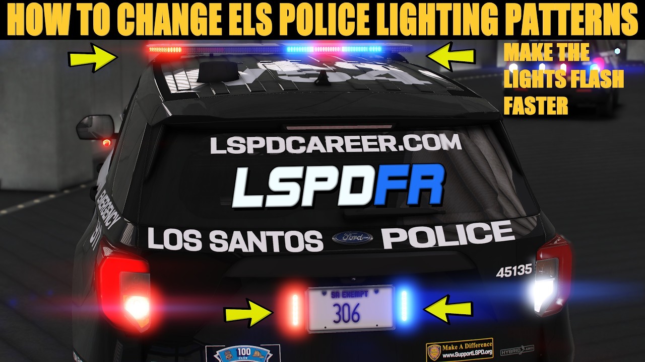 How To Change Police Lighting Patterns | ELS | #lspdfr