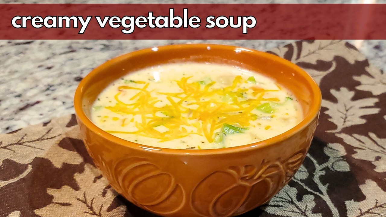Creamy Vegetable Soup | The Perfect Cold Weather Soup!