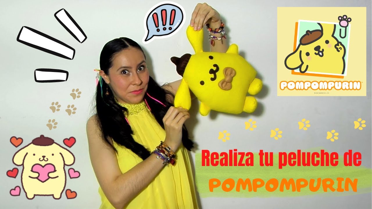 Como hacer un peluche de Pompompurin fácil y sencillo...!!