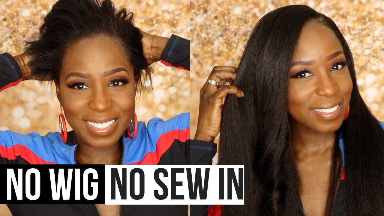 Turning 8” to 18” 😳 | 4C Natural Hairstyle | Affordable Kinky Blowout Clipins