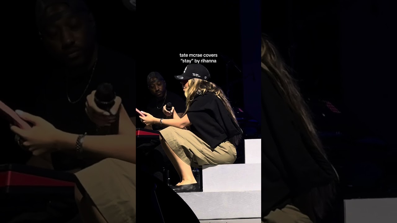 Tate McRae performing Stay by Rhianna Live at VIP Soundcheck in Houston Texas 7/19/24 #fyp