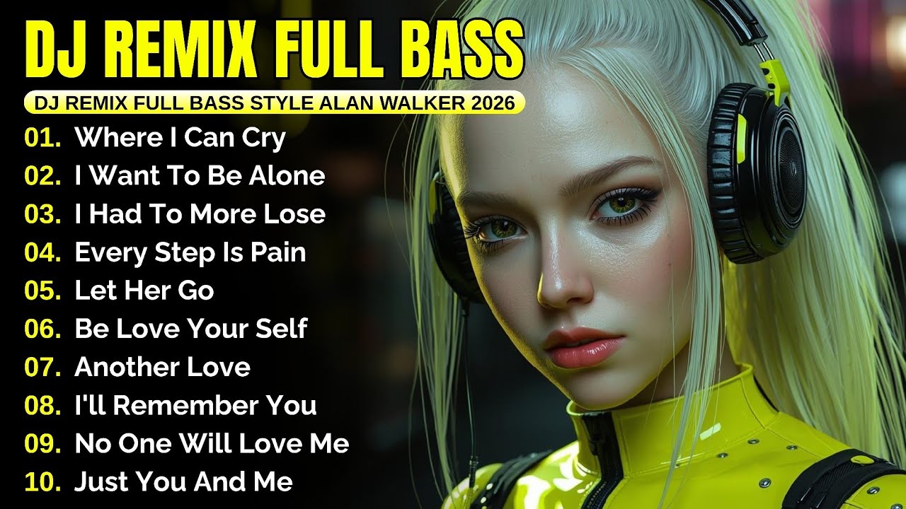DJ Remix Full Bass Playlist 2025 | Full Album Style Alan Walker #EDM #chill #djremix