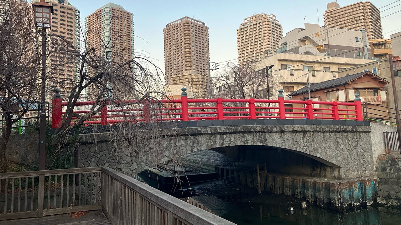 東京 佃島 路地裏散歩 4K HDR