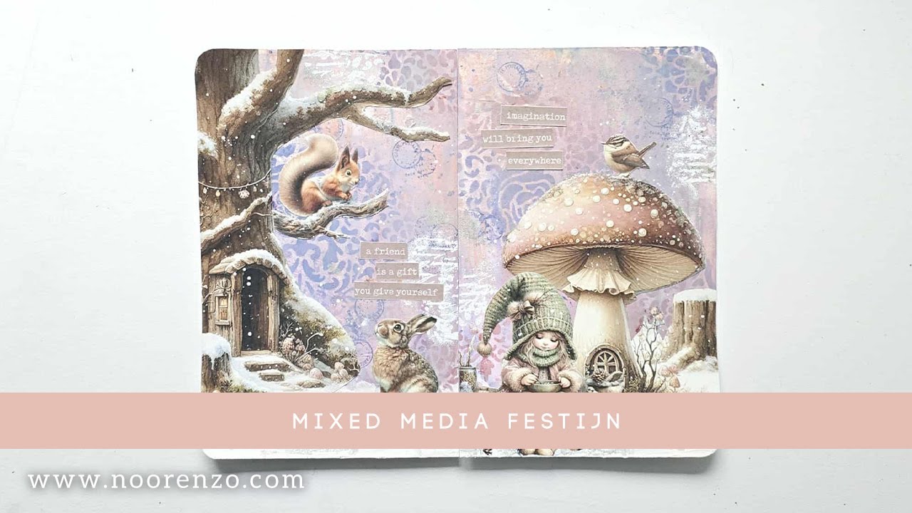 Mega Online Mixed Media festijn door Judith