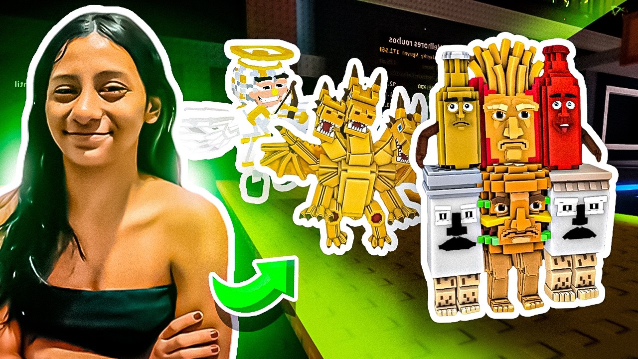 DEI TODA MINHA BASE DE BRAINROTS PRA MINHA IRMÃINHA NO MEIO DO EVENTO E MINHA MÃE SURTOU MUITO! KKK😭