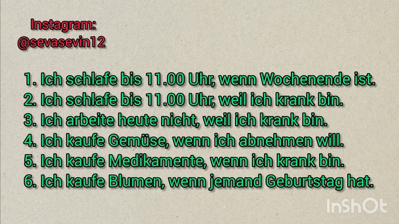 (გერმანული — A2) გაკვეთილი 20 | Haupt-  und  Nebensatz