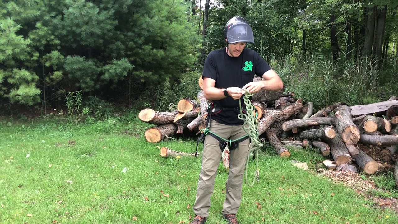 Making your tree climbing lanyard less bulky
