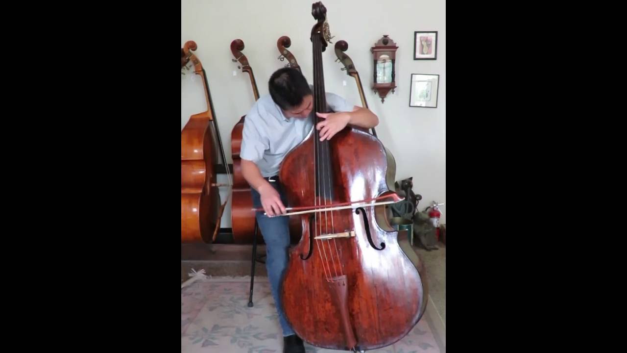 Owen Lee demos a 420 year old Gasparo Da Salo bass