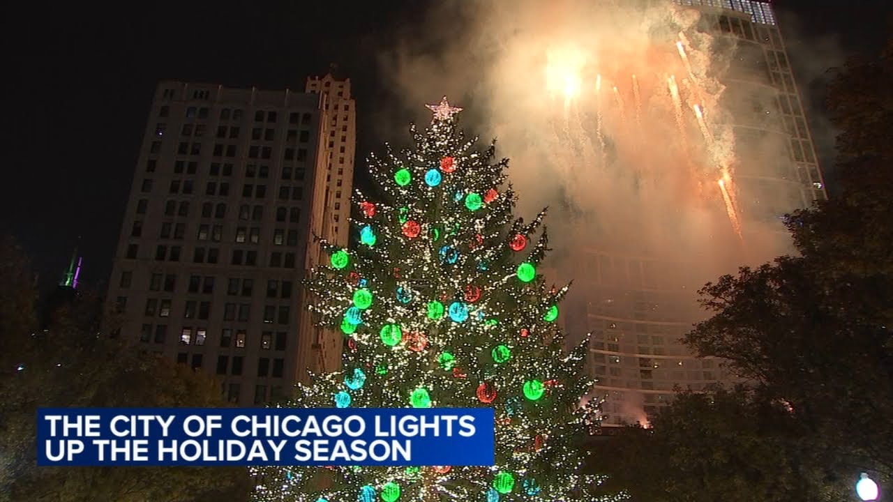 Chicago Christmas Tree lights up Millennium Park, Christkindlmarket opens as holiday fun begins