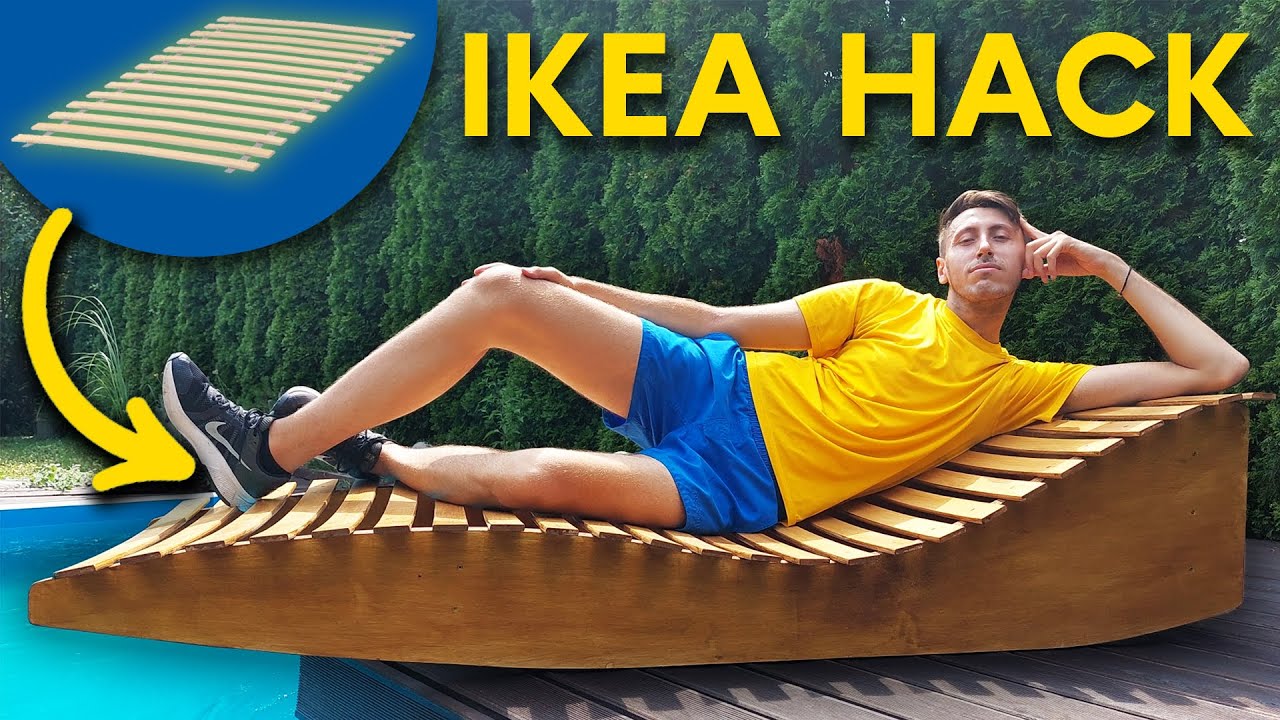 Самодельное кресло для бассейна *ХАК из основания кровати IKEA*