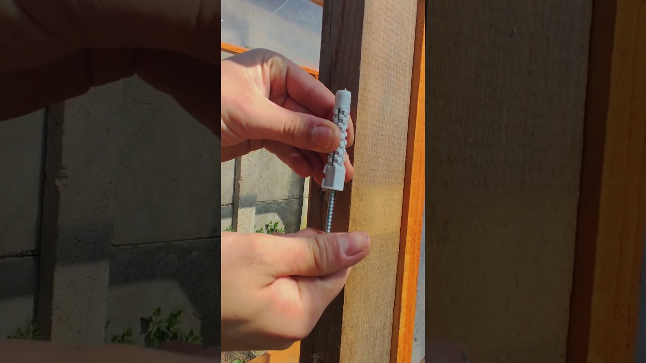 The easiest way to drive dowels perfectly! #shorts #diy