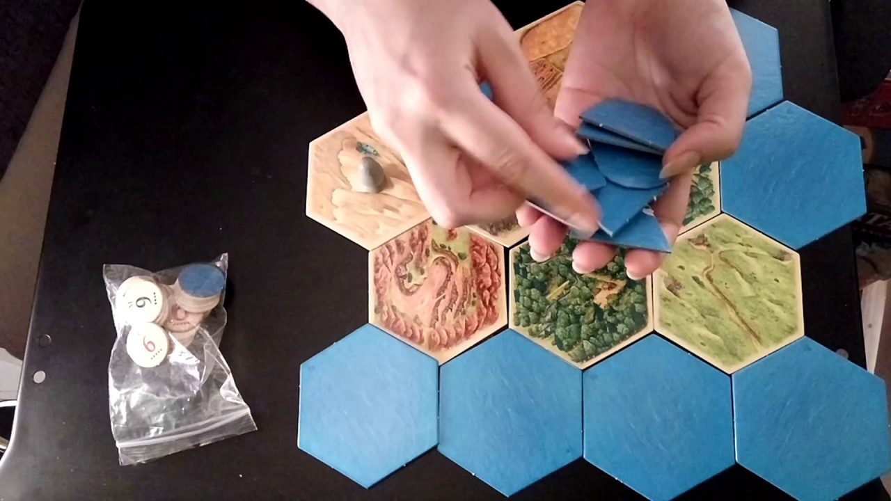 ASMR How to Play Settlers of Catan for One (3dio, Board Games) ☀365 Days of ASMR☀