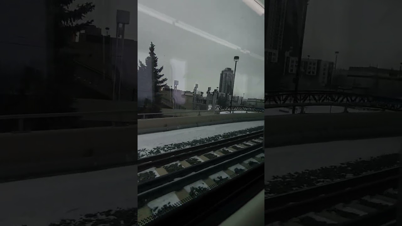 Calgary transit #ctrain #blueline headed to 69th Street Station from downtown Calgary. #train