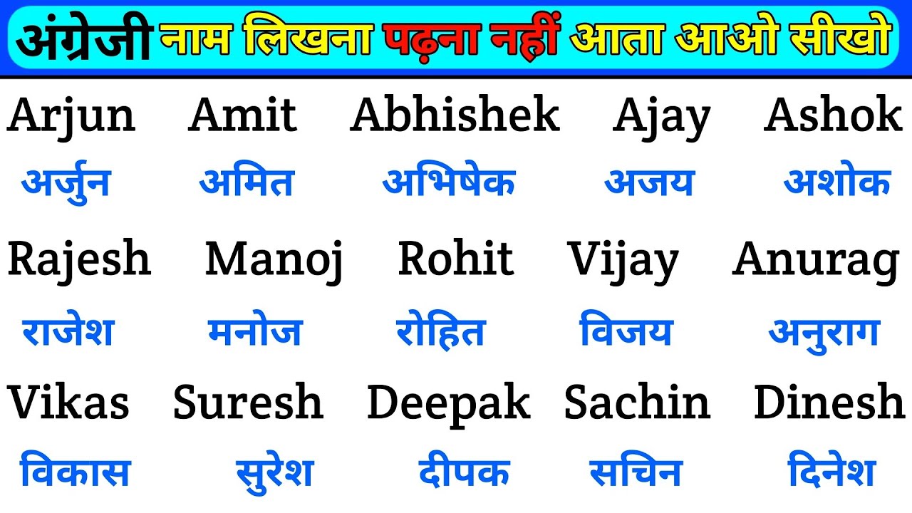 इंग्लिश मे नाम लिखने पढ़ना कैसे सीखे | English padhna likhna seekhe | English me naam kaise likhen