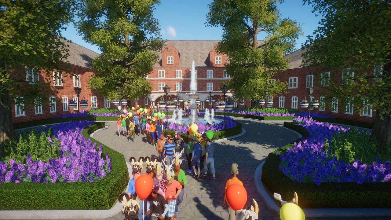 Classic garden walkway habitat entrance | Cathedral Court Zoo | Planet Zoo | Speed Build | Ep 9