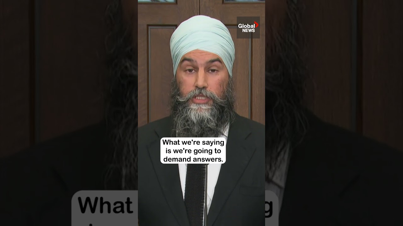 Reporter presses Singh on why NDP continues &ldquo;to prop up&rdquo; Liberals amid foreign interference report