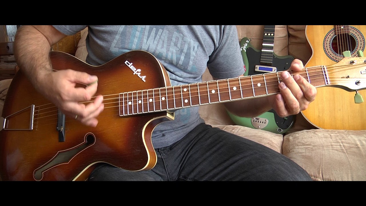 Polish Vintage Guitar DEFIL JAZZ  T2   // TEST