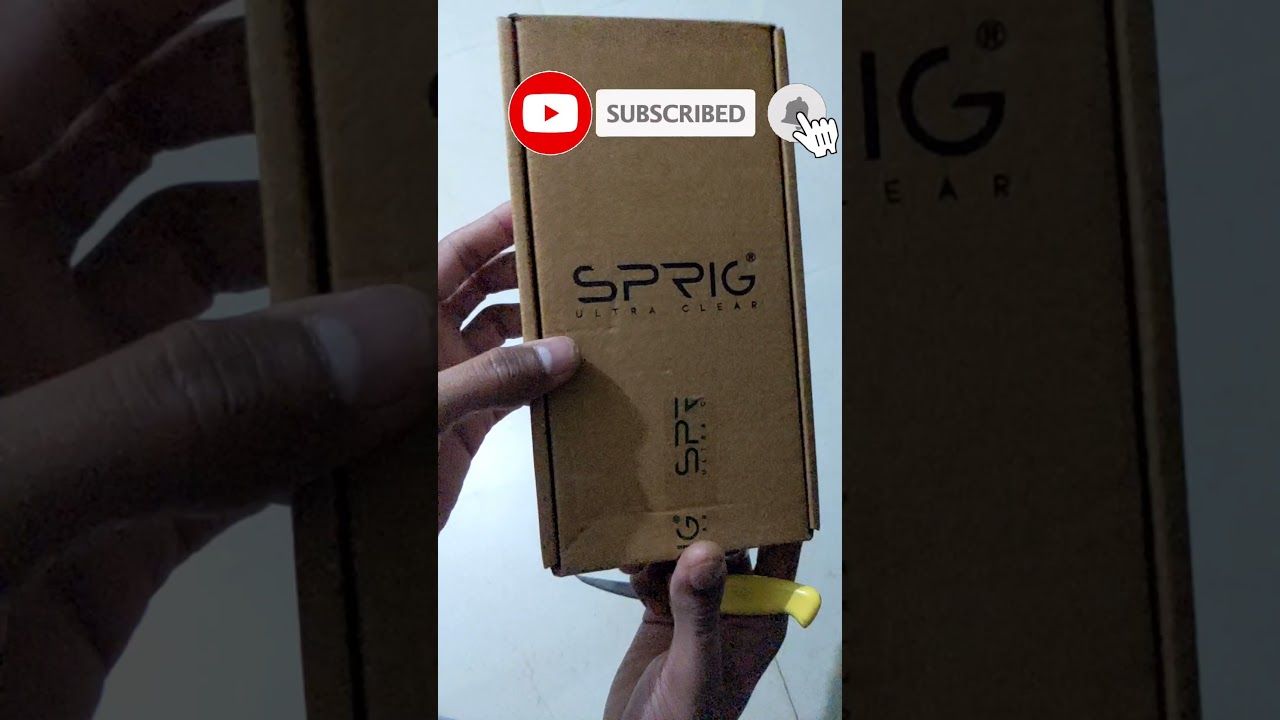 Sprig tampered glass unboxing poco x3 ₹ 499