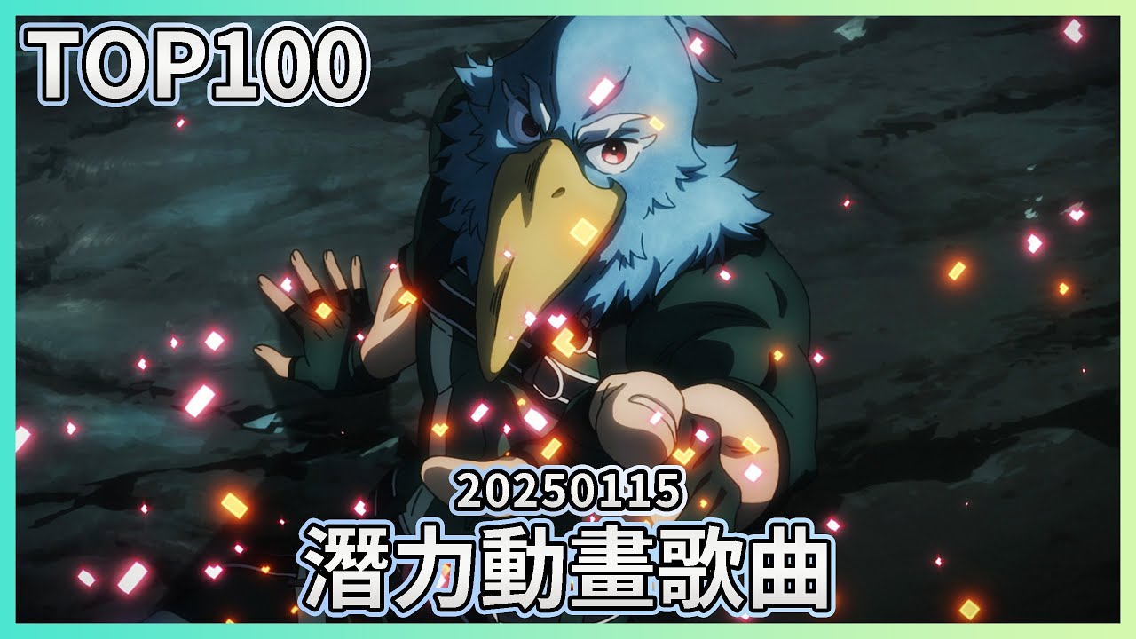 [TOP100] 潛力動畫歌曲 (統計日期:2025-1-15)