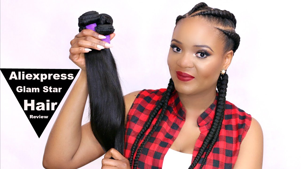 ALIEXPRESS HAIR REVIEW | GLAM STAR BRAZILIAN VIRGIN HUMAN HAIR | OMABELLETV
