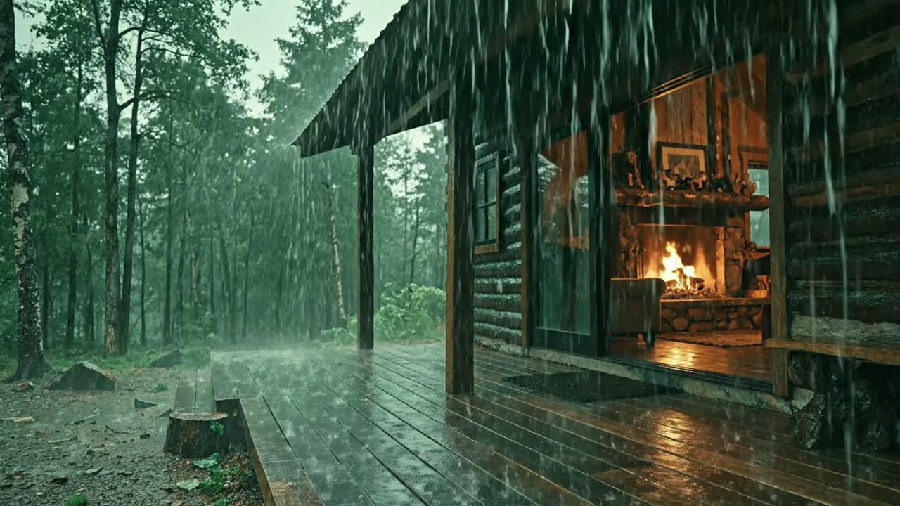 Limpe Sua Mente e Tenha uma Noite Tranquila - Barulho de Chuva na Floresta de Bambu para Dormir