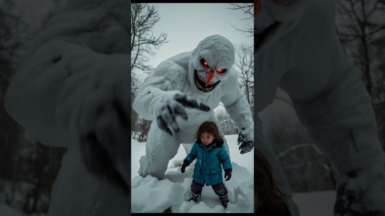 creepy snowman 