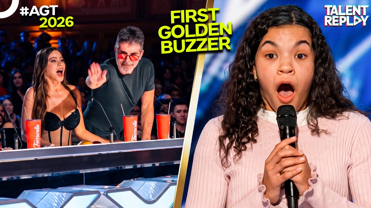 FIRST GOLDEN BUZZER OF AGT 2026! 14-Year-Old Singer Stuns Simon Cowell [4K]