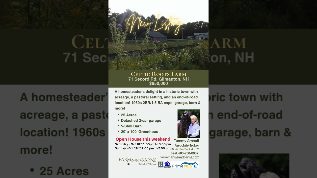 New Listing - Celtic Roots Farm